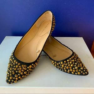 Blinged Out Rhinestone Flats from Zara